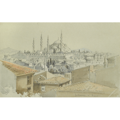 View of the Süleymaniye Mosque over Rooftops